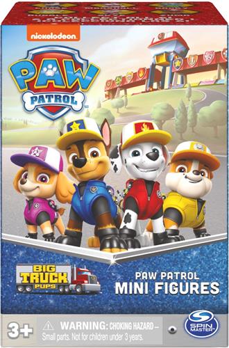 PAW Patrol Big Truck Pups - Verrassingsset met miniactiefiguur van 5 cm en vrachtwagenverpakking