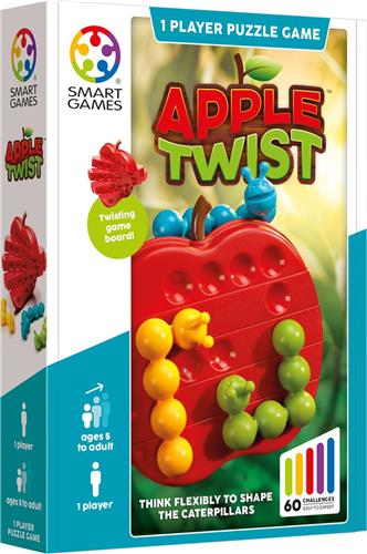 SmartGames - Apple Twist - 60 uitdagingen - hongerige rupsen