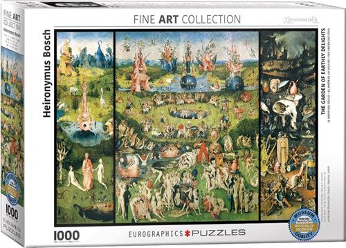 Jheronimus Bosch - De tuin der lusten (1000 stukjes, kunst puzzel)