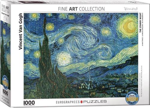 Eurographics Starry Night 1000pcs Legpuzzel 1000 stuk(s) Kunst