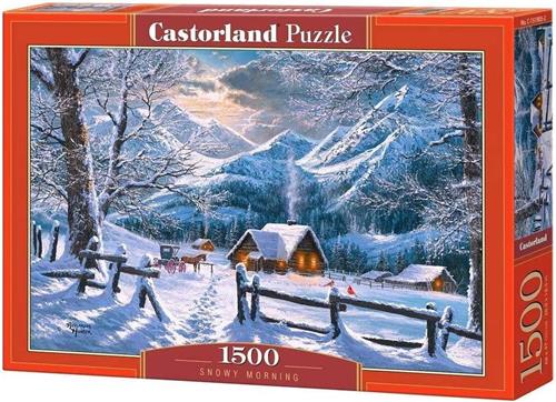 Castorland Puzzel Snowy Morning 68 Cm Karton 1500 Stukjes