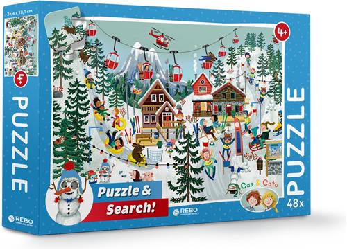 Rebo Productions Legpuzzel Cas & Cato Winter Junior 48 Stukjes