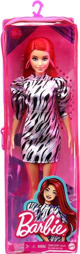 Barbie Fashionista Pop - Zwart/wit jurkje