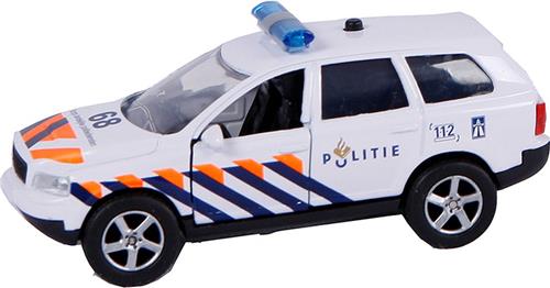 2-play Politiewagen Pull-back Met Licht En Geluid 11 Cm Wit