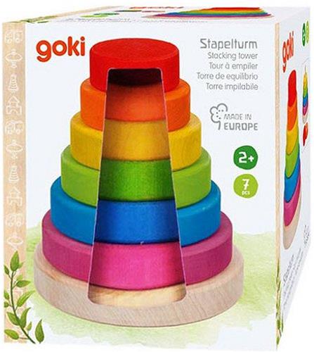 Goki Houten Stapeltoren, 7dlg.