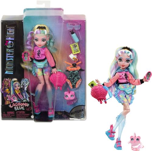 Monster High - Modepop - Lagoona Blue pop met schelpenzak