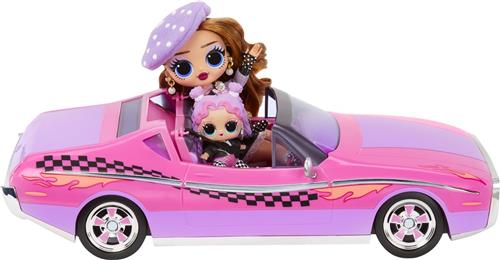 L.O.L. Surprise City Cruiser Auto - Roze/paarse cabrio - Met exclusieve minipop - Met modepop