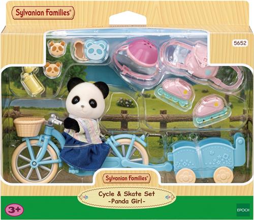 Sylvanian Families 5652 Fiets & rolschaatsset meisje Panda