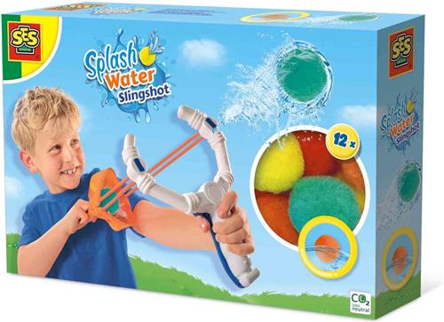 SES - Splash water katapult - set van grote katapult met 12 splash waterballen - perfect voor een watergevecht en buiten spelen