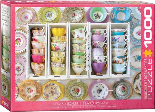 Eurographics puzzel Tea Cups Boxes - 1000 stukjes