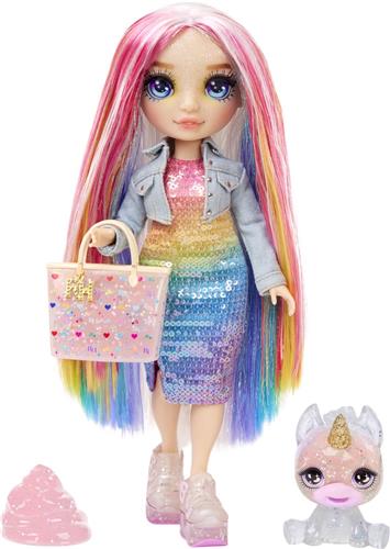 Rainbow High Klassieke Modepop - 28 cm - Amaya (regenboog) - Met slijmset en diertje