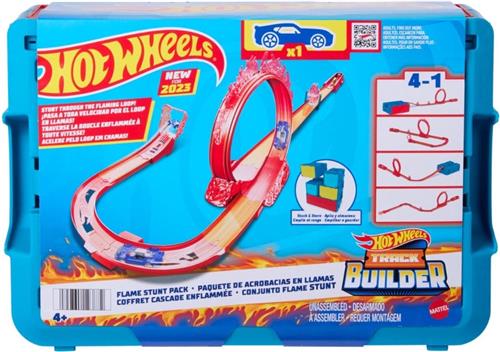 Hot Wheels Track Builder - Vlammenstunt set - Racebaan