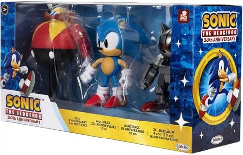 Jakks Sonic Figuren 10 cm 3 Stuks