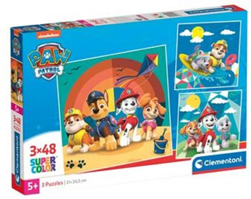 Clementoni Paw Patrol  Puzzel  3 Legpuzzels voor Kinderen  3 x 48 stukjes Kinderpuzzels 4+ Jaar