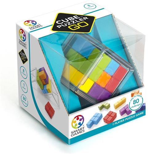 SmartGames - Cube Puzzler Go - 80 opdrachten - 3D puzzelspel - Kubus