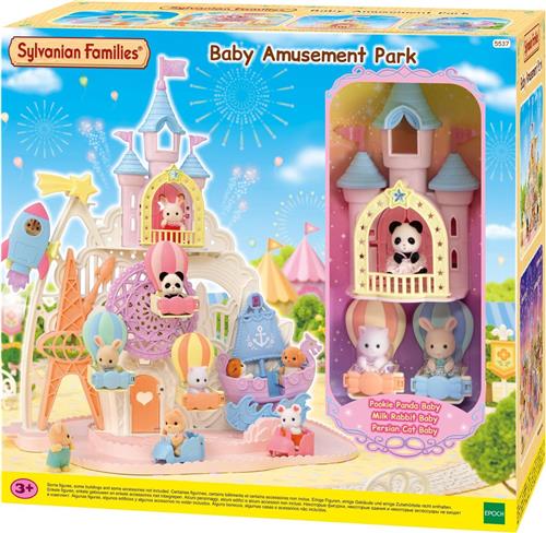 Sylvanian Families 5537 baby pretpark- schommelschip- raket- reuzenrad- kasteel- 3 babyfiguren