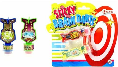 Toi Toys Sticky figuur dart op kaart (1 stuk) assorti