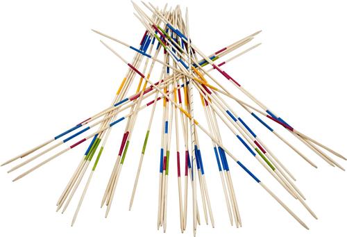 BS Toys Mikado - Grote Stokken - Hout - Buitenspeelgoed - Familiespel - Cadeau kind