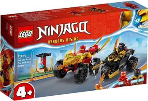 LEGO NINJAGO Kai en Ras' Duel Tussen Auto en Motor Speelgoed - 71789