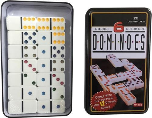 Longfield Double 6 Domino in Blik