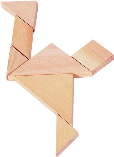 Goki Tangram hout: 7-delig 2