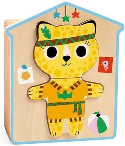 Djeco houten puzzel Dressup - mix *