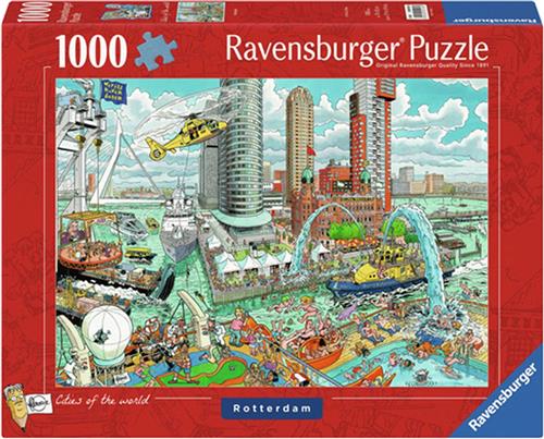 Ravensburger puzzel Fleroux Rotterdam - Legpuzzel - 1000 stukjes