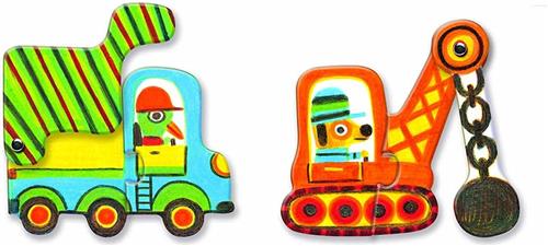 Djeco Puzzel duo - Bewegende auto's