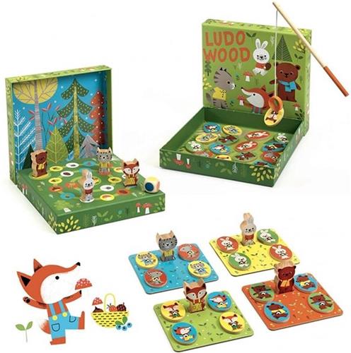 Djeco Ludo Wood gezelschapsspellen +2jr