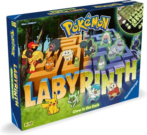 Ravensburger - Pokémon Labyrinth Glow in the Dark - Strategisch Bordspel