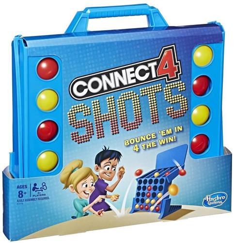 Hasbro - Connect 4 Shots - Vier op een rij Ballen - Actiespel