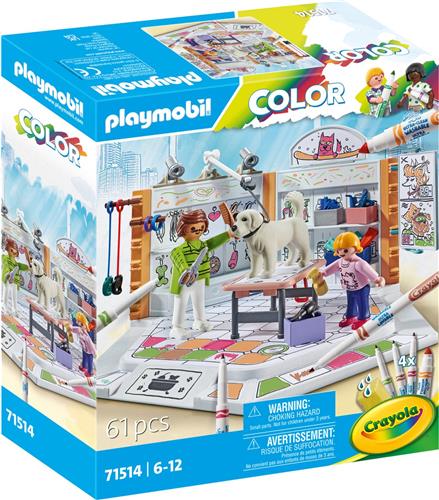 PLAYMOBIL Color Hondensalon - 71514