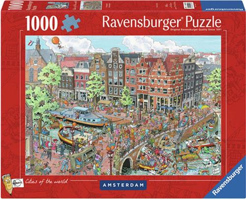 Ravensburger puzzel Fleroux Amsterdam - Legpuzzel - 1000 stukjes