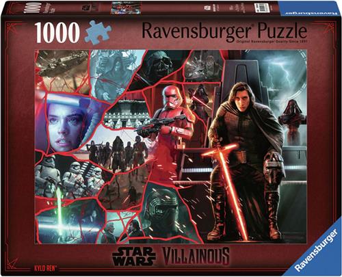 Legpuzzel Star Wars Villainous Kylo Ren, 1000st.