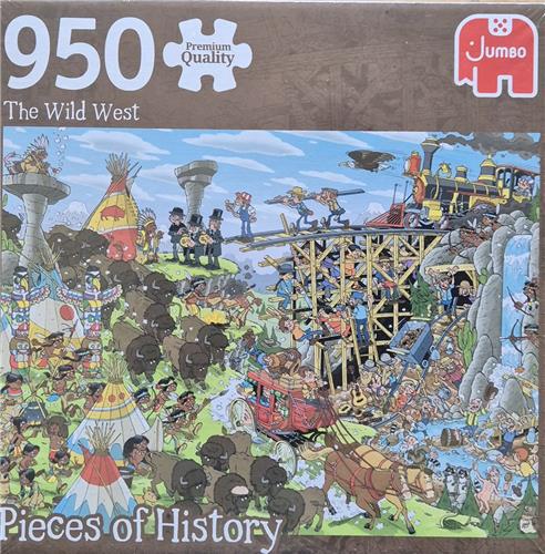 Jumbo pieces of history: The Wild West - Legpuzzel - 950 stukjes