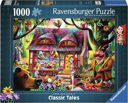 Ravensburger puzzel Roodkapje en de wolf - Legpuzzel - 1000 stukjes