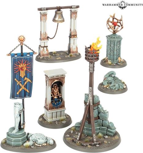 Games Workshop Warhammer Age of Sigmar Shattered Dominion Objectives, Verzamelfiguur, Videospel