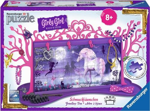 Ravensburger Girly Girl 3D puzzle: juwelenboom eenhoorns