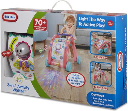 Little Tikes 3-in-1 Activity Walker Roze - Loopwagen