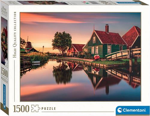 Clementoni - Puzzel 1500 Stukjes High Quality Collection Zaanse Schans, Puzzel Voor Volwassenen en Kinderen, 14-99 jaar, 31696