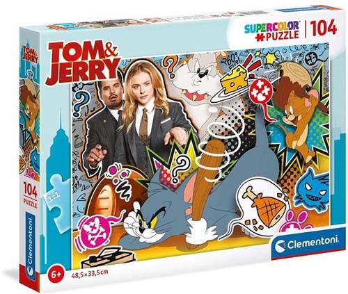 Clementoni - 27515 - SuperColor 104 stuks - Tom & Jerry