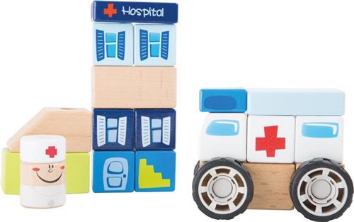 small foot - Ambulance wooden construction set