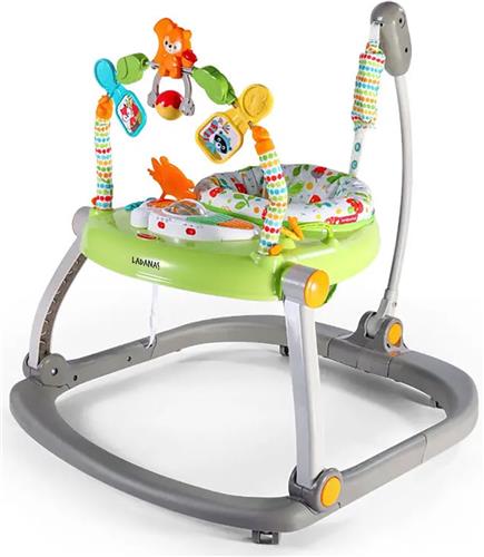 SPRING & TRAIN - 3in1 Loopwagen - MULTIFUNCTIONELE Spring- en Looptrainer - Loopstoeltje Baby - Makkelijk inklapbaar!