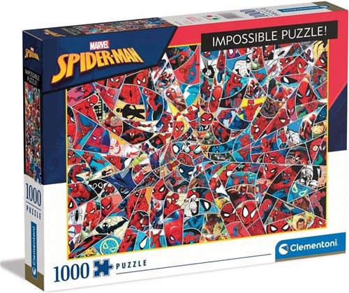 Clementoni - Puzzel 1000 Stukjes - Impossible Spiderman - Puzzel Voor Volwassenen en Kinderen - 14-99 jaar