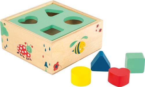 Small Foot - Houten Vormenstoof met Blokken Natuur, 5dlg.