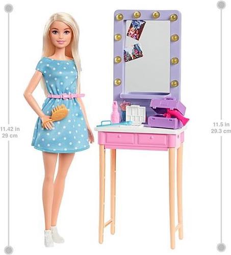 Barbie Big City Big Dreams Pop & Malibu Vanity Speelset