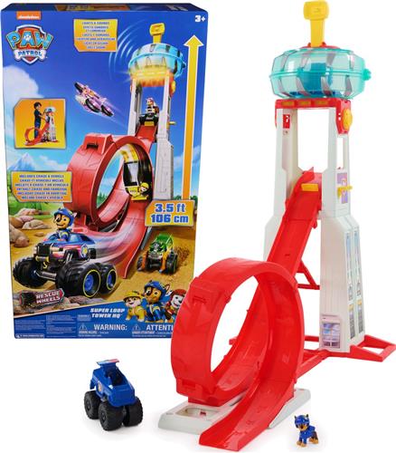 PAW Patrol Reddingswagens - Super Loop Uitkijktoren met licht en geluid