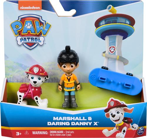 PAW Patrol - Marshall & Danny met skateboard Speelfigurenset