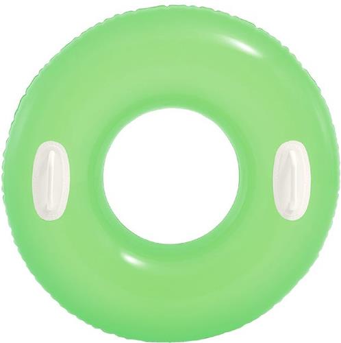 Intex Groene Zwemring Hi-Gloss 76 CM - Zwemband - Luchtbed Zwembad - Strand Luchtbed - Lounge inclusief handvaten