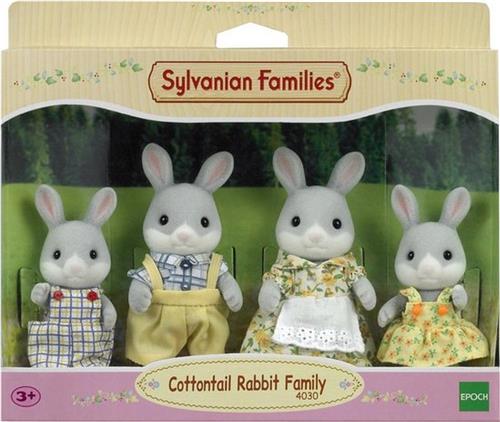 Sylvanian Families 4030 familie katoenstaartkonijn-fluweelzachte speelfiguren